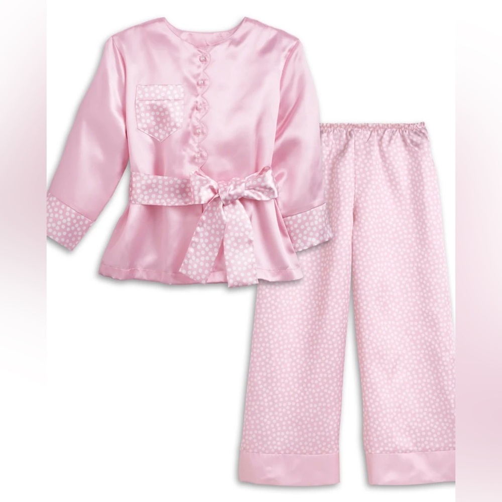 American Girl Ruthie Satin Pajamas Size Youth Large NWOT